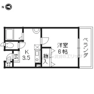 広野町マンション【203号室】の間取り