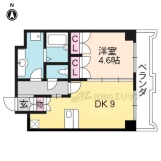 ジュネス神楽田【6階】の間取り