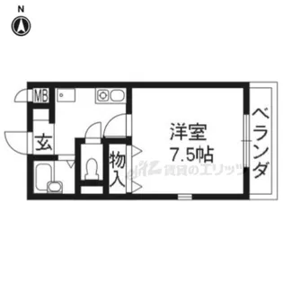 グリーンヒル桃山【106号室】の間取り