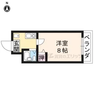 ルミエール中書島【304号室】の間取り