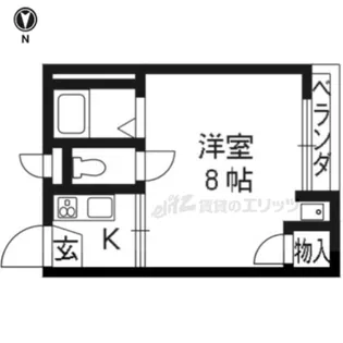 寺前ハイツ【403号室】の間取り