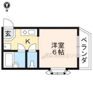 ハイツ白銀【106号室】の間取り