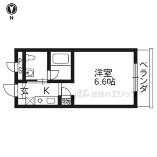 シティハウス丹波橋【205号室】の間取り