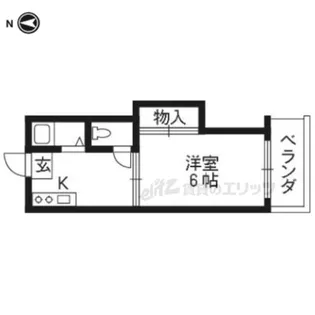 洛水ハイツ【207号室】の間取り
