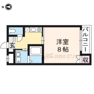 ヴィラデステ北白川【103号室】の間取り