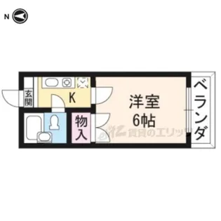 エスポアール小西【106号室】の間取り