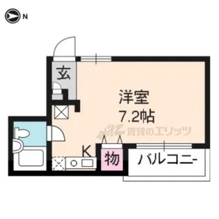 ヴィラサンシルク西大路【4階】の間取り