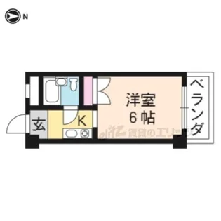 ハイツ都【203号室】の間取り