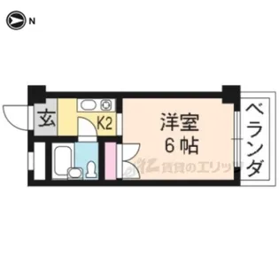 ハイツ都【3階】の間取り