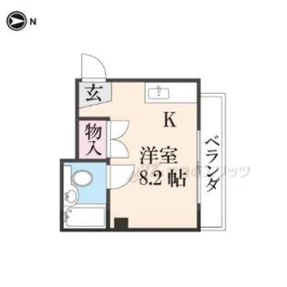 アンクル烏丸高辻【305号室】の間取り