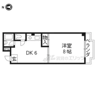 ジュネス新町【104号室】の間取り