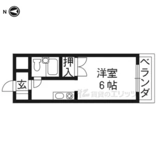 Comfy Court京都洛北【510号室】の間取り