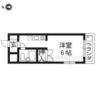 Comfy Court京都洛北【407号室】の間取り