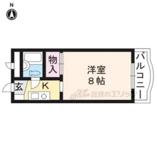 マンションシャローム【203号室】の間取り