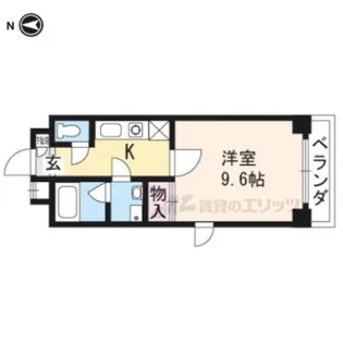 ヴァン・イースト【401号室】の間取り