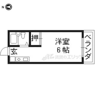 コーポ桐生【205号室】の間取り