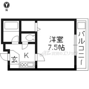 メゾンヒラキ【1階】の間取り