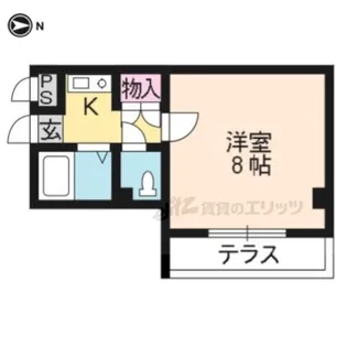 サキゾーメゾン竹鼻【305号室】の間取り