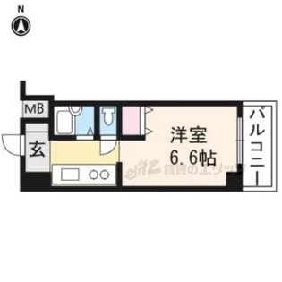コンフォート桃山【7階】の間取り