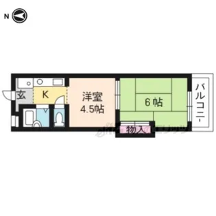 Requie紫竹【202号室】の間取り