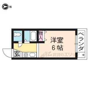 パープル・バンブー【305号室】の間取り