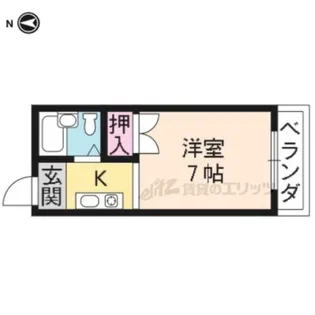 ガーデンクリス【3-B号室】の間取り