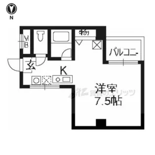 インテルビル【801号室】の間取り