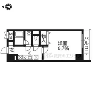 カノン雁金【502号室】の間取り
