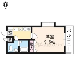 メゾンポジティブ【1-C号室】の間取り