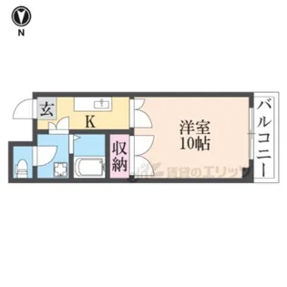 ブランネージュ名川【3階】の間取り