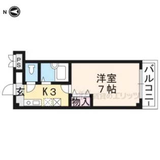 コモド清水【202号室】の間取り