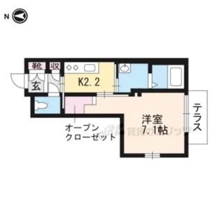 メゾン・ド・パーシモン【101号室】の間取り