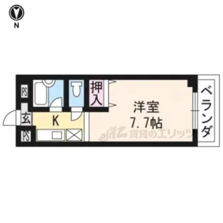 グレイスエビヤ【206号室】の間取り