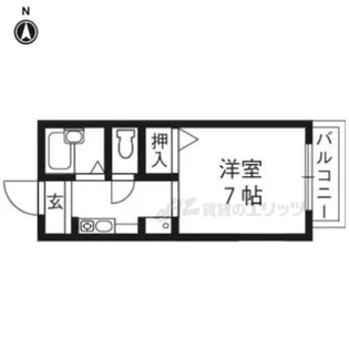 ハイツKOUNAN【102号室】の間取り