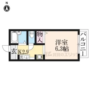 ハイツKOUNAN【103号室】の間取り