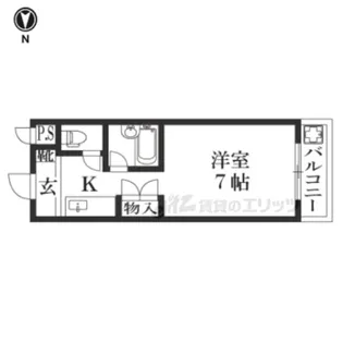 ノアーズアーク桃山【401号室】の間取り