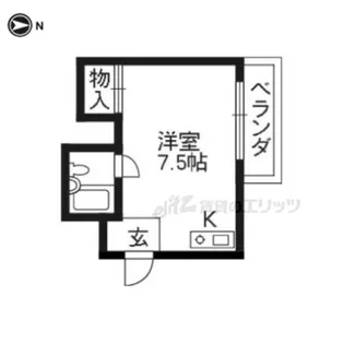 ホワイトレジデンスツカモト【2-A号室】の間取り