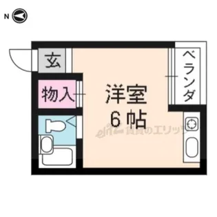 桃山サニーハイツ【5階】の間取り