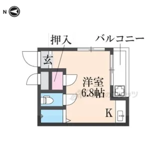 桃山サニーハイツ【4階】の間取り