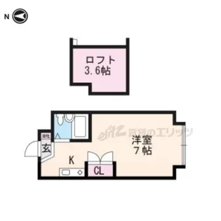 バティマンユニ【1316号室】の間取り