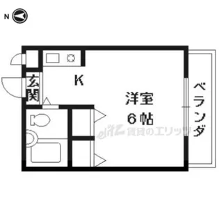 アーバンハイツ桃山【202号室】の間取り