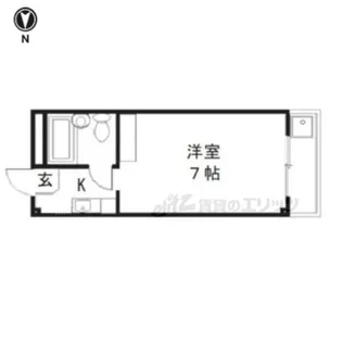 イーグル・ハウス【205号室】の間取り