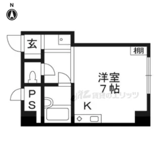 松屋レジデンス百万遍【301号室】の間取り