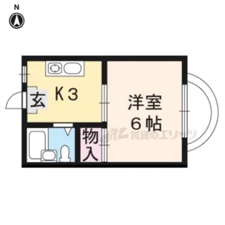 1Kの間取り画像