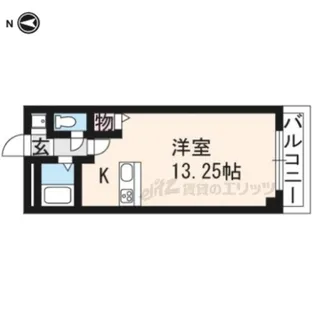 サンプラザ三越【305号室】の間取り