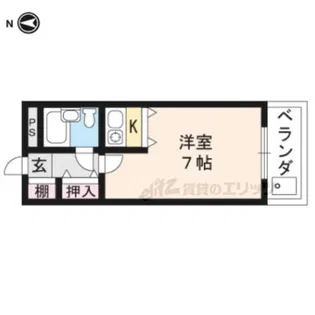 センチュリーコーポ【404号室】の間取り