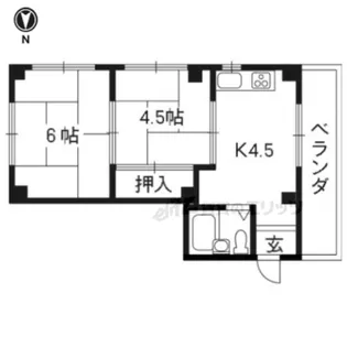 コーワハイツ【202号室】の間取り