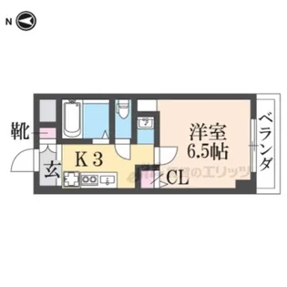 「Aフラット高野」【3階】の間取り