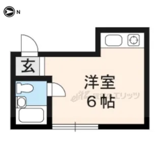 ローズハイツノガミ【401号室】の間取り