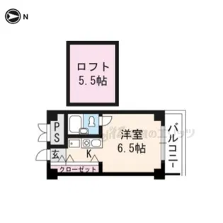 第二百合マンション【603号室】の間取り
